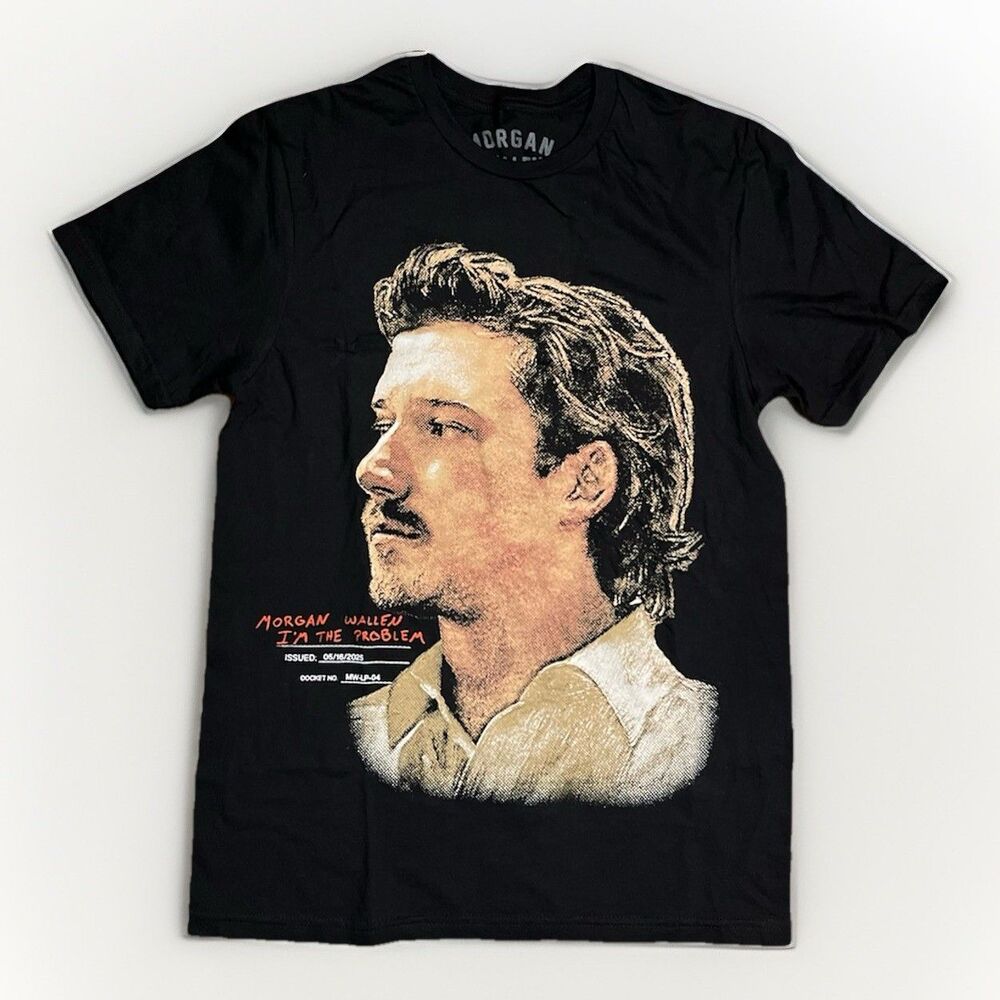 Morgan Wallen Black Graphic T Shirt Im The Problem Tour Country Music Size S